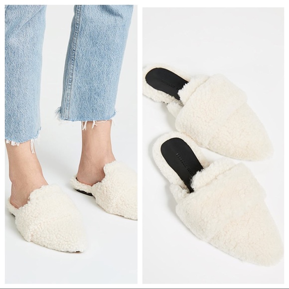rebecca minkoff fur mules